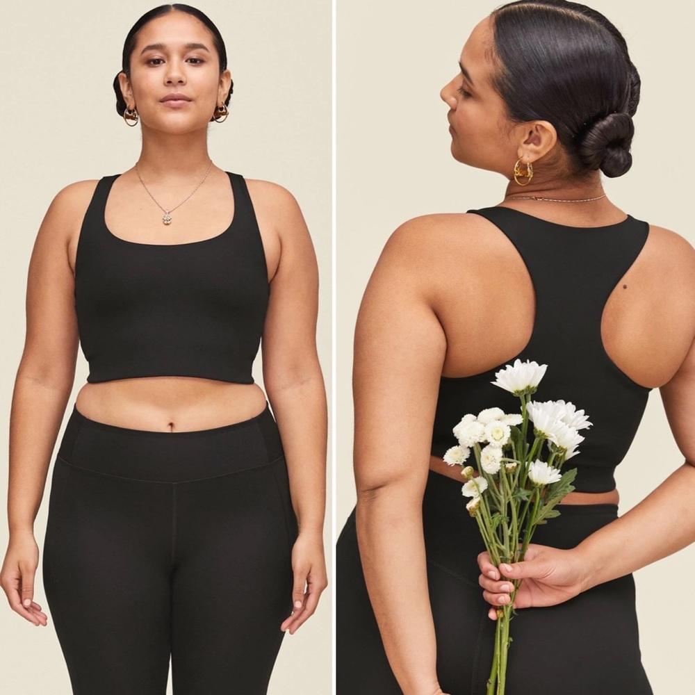 GIRLFRIEND COLLECTIVE Paloma Racerback Bra Stretch Pullover Black Size 2XL NEW